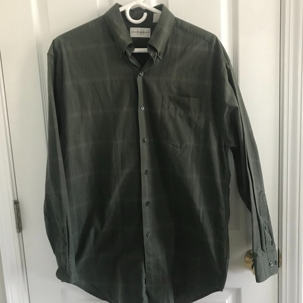 Knightsbridge long-sleeve button-down collared shirt - S